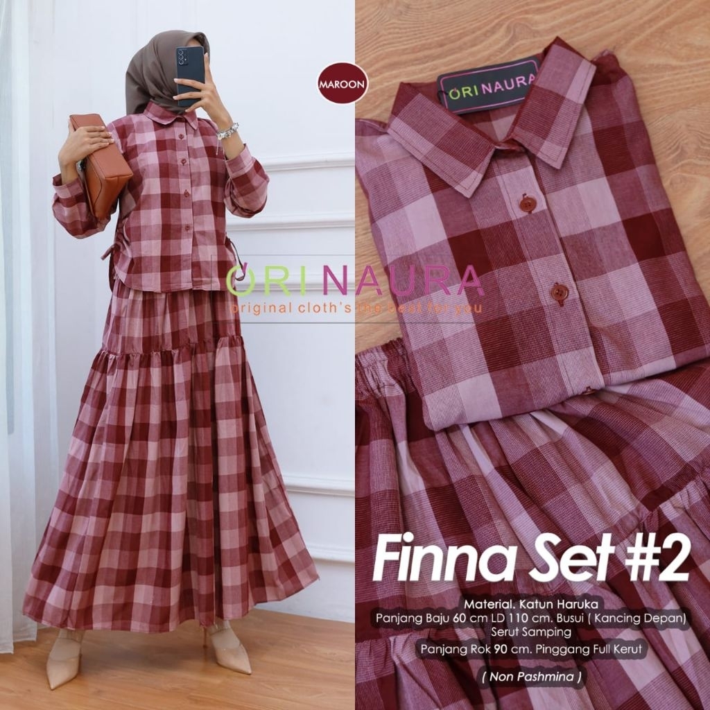 Finna Set Setelan One Set Katun Premium Original By Orinaura