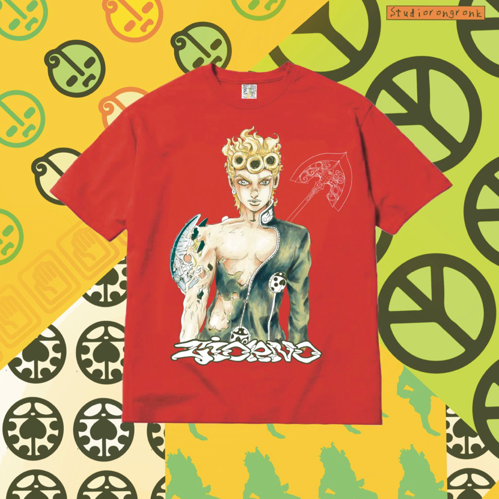 GIORNO GIOVANA - JOJO BIZARE ADVENTURE BOOTLEG - RED TSHIRT