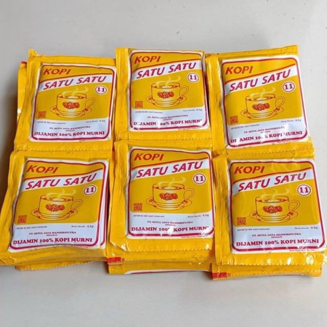 

4 Renceng KOPI BUBUK SATU SATU RENCENG Kemasan 6,5gr Kopi Instan