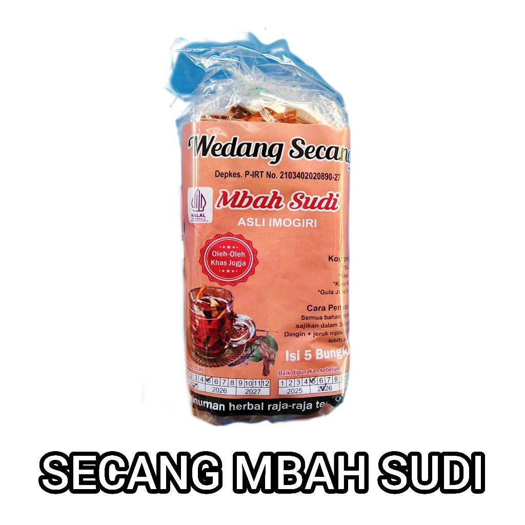 

Original wedang secang - secang Mbah Sudi - isi 5 - wedang secang berkualitas - minuman nikmat menyehatkan