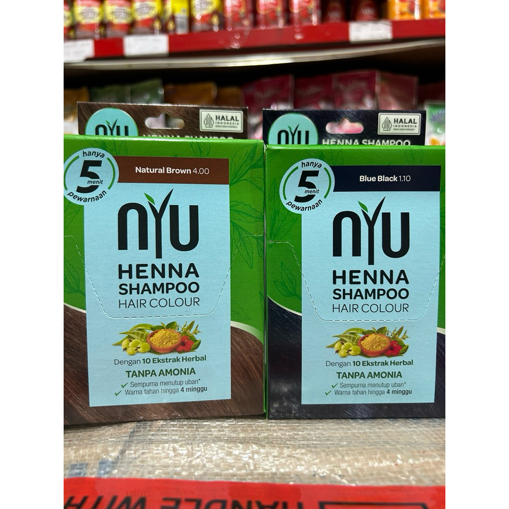 NYU Henna Shampoo pewarna Rambut