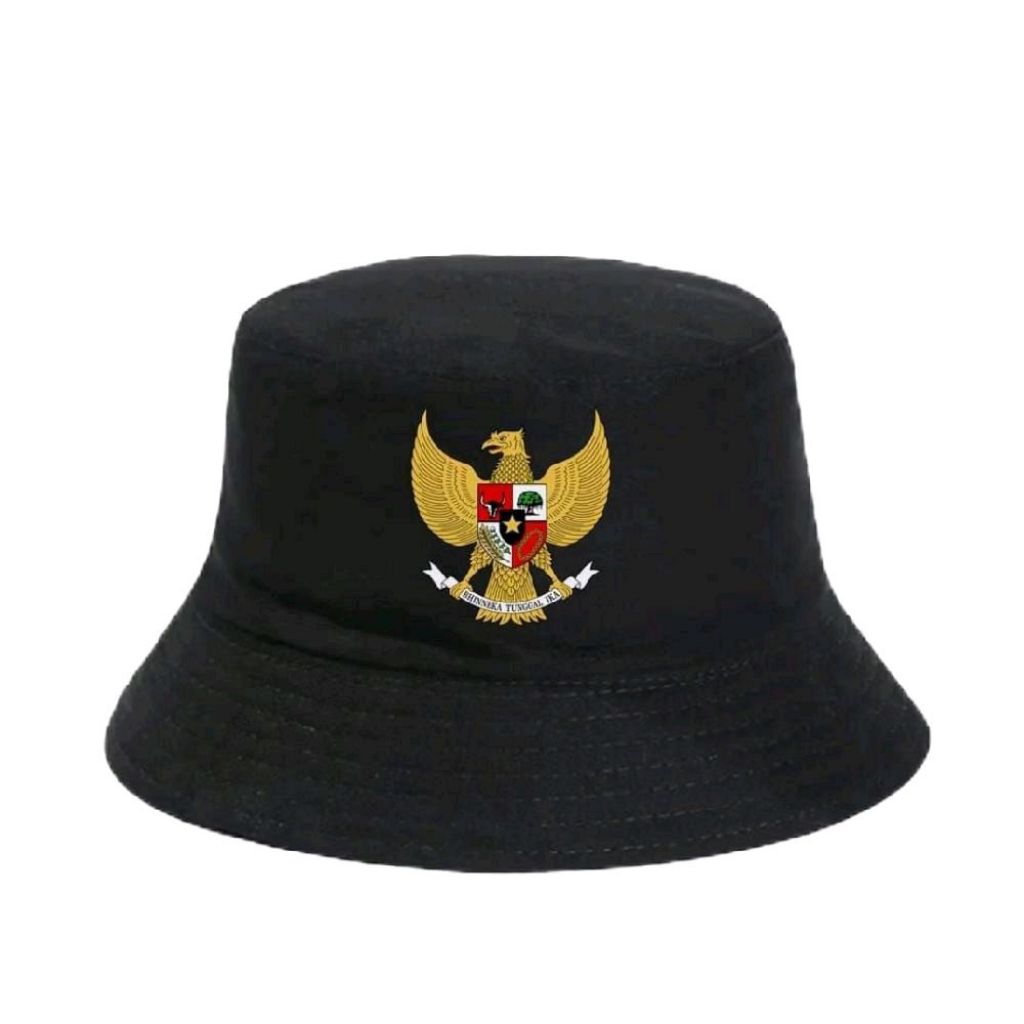 TOPI BUCKET GARUDA PANCASILA LOGO GARUDA//HUT RI//TOPI KEMERDEKAAN