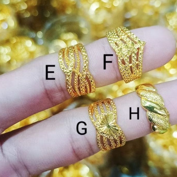 CINCIN DUBAI CINCIN KOIN ASLI PERHIASAN WANITA DEWASA TERBARU