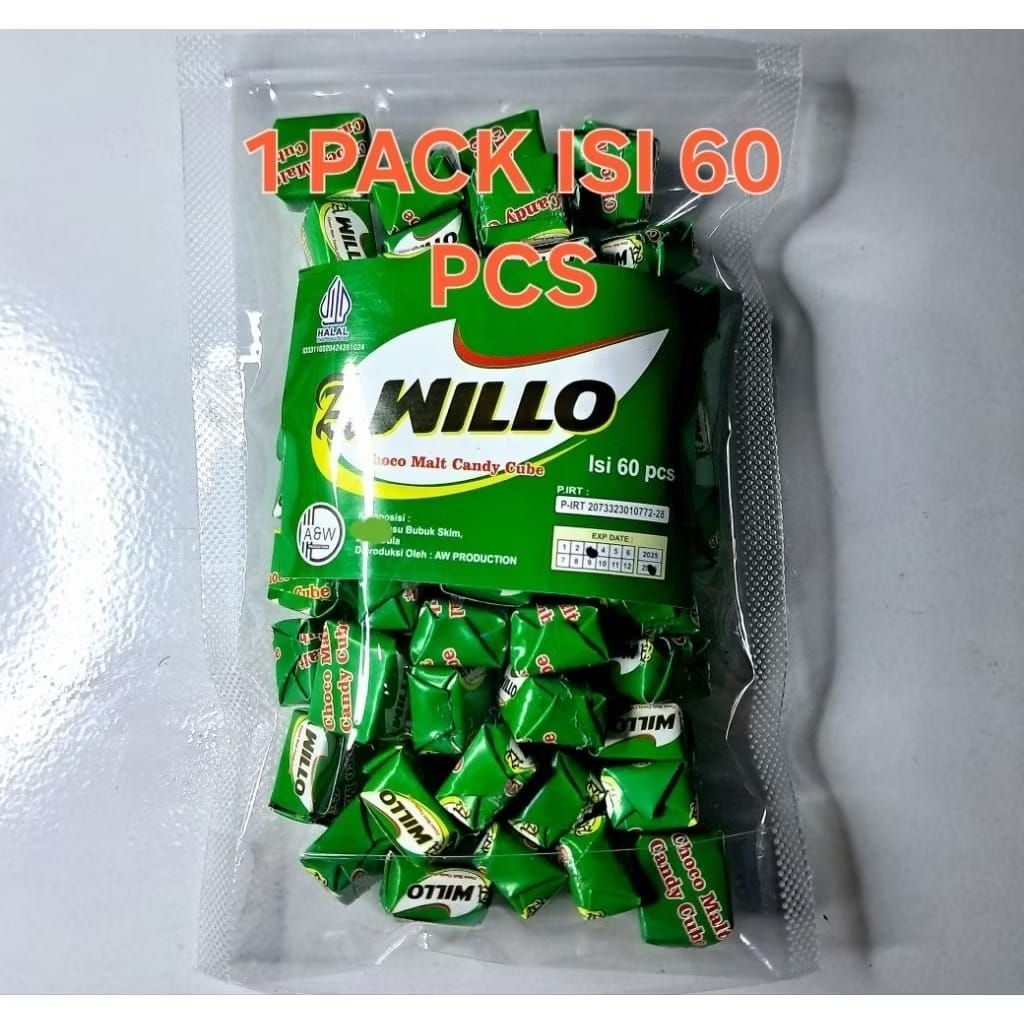 

1 PACK PERMEN WILLO/AWHILLO ISI 60 PCS