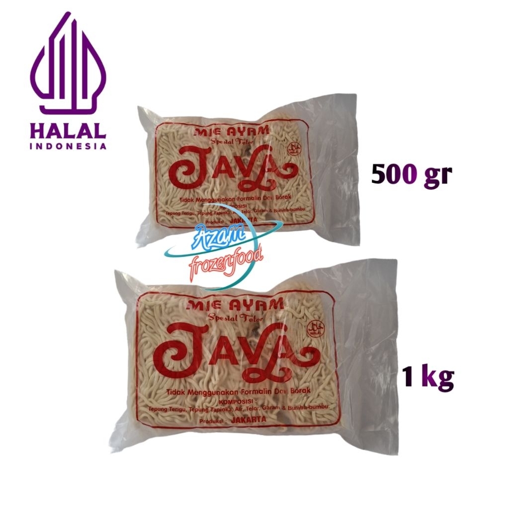 

MIE TELOR/MIE AYAM/MIE KERITING JAVA 500gr/1KG
