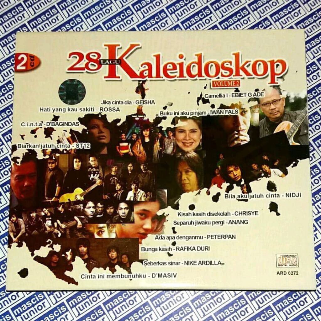 CD 28 Lagu Kaleidoskop Vol. 2 ft. Geisha D'Bagindas Rossa Nidji ST12 D'Masiv Chrisye Iwan Fals Ebiet