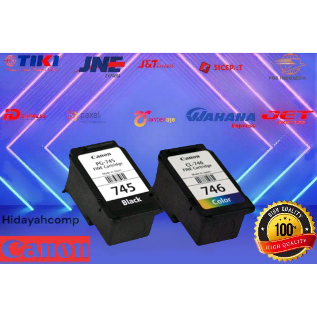 cartridge Canon PIXMA PG 745/CL 746 competible siap pakai for printer mg2570/mg2570s/ts307/mg2470/..