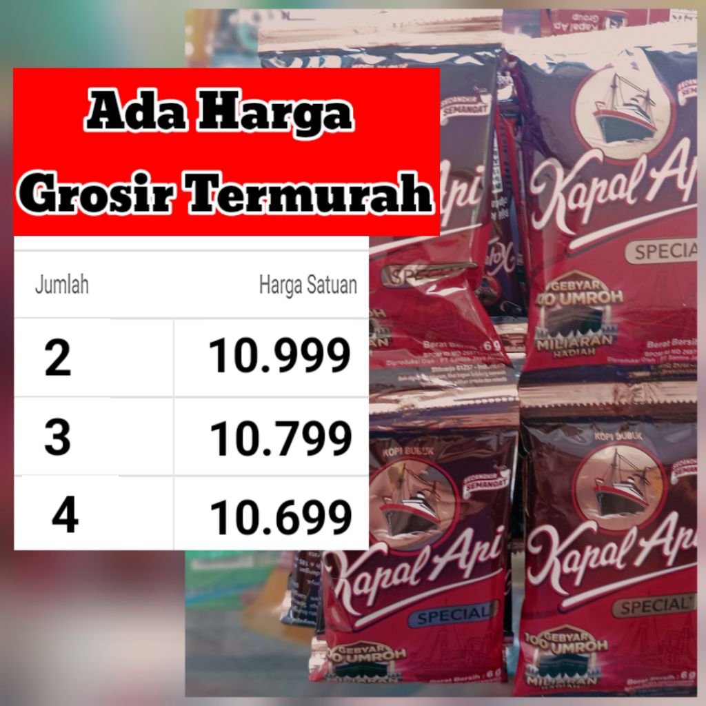 

KAPAL API SPECIAL MINI 6gr 10 sachet (exp JuLi 2026)