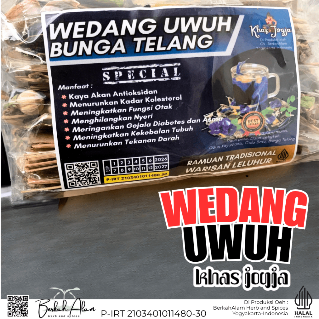 

Wedang Uwuh Spesial Bunga Telang isi 10 pcs