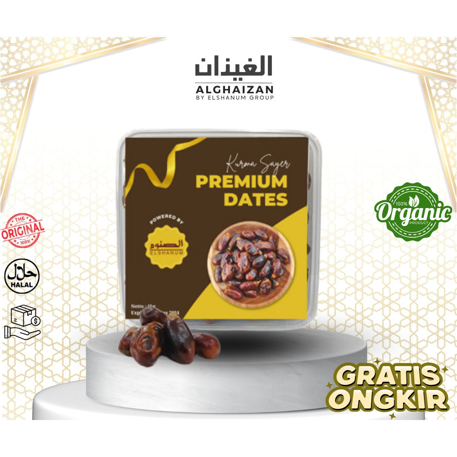 

Kurma Sayer Premium 1kg / Kurma Alsaad / Kurma Madinah / Kurma Emirates Gold Kurma Sayer Pemium