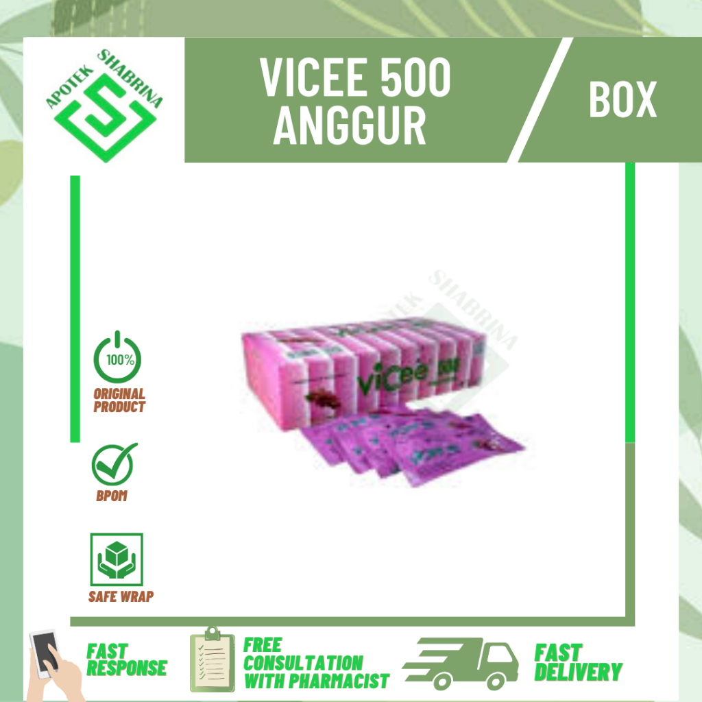 Vicee 500 anggur/vitamin/box