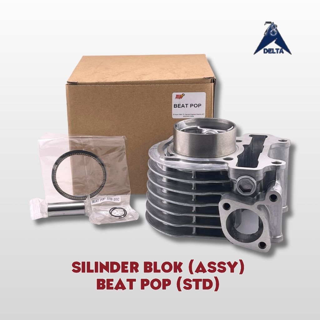 SILINDER BLOK ASSY BEAT POP STD - BLOK SEHER SET BEAT ESP STREAT VARIO 110 LED ACG STATER HALUS K44