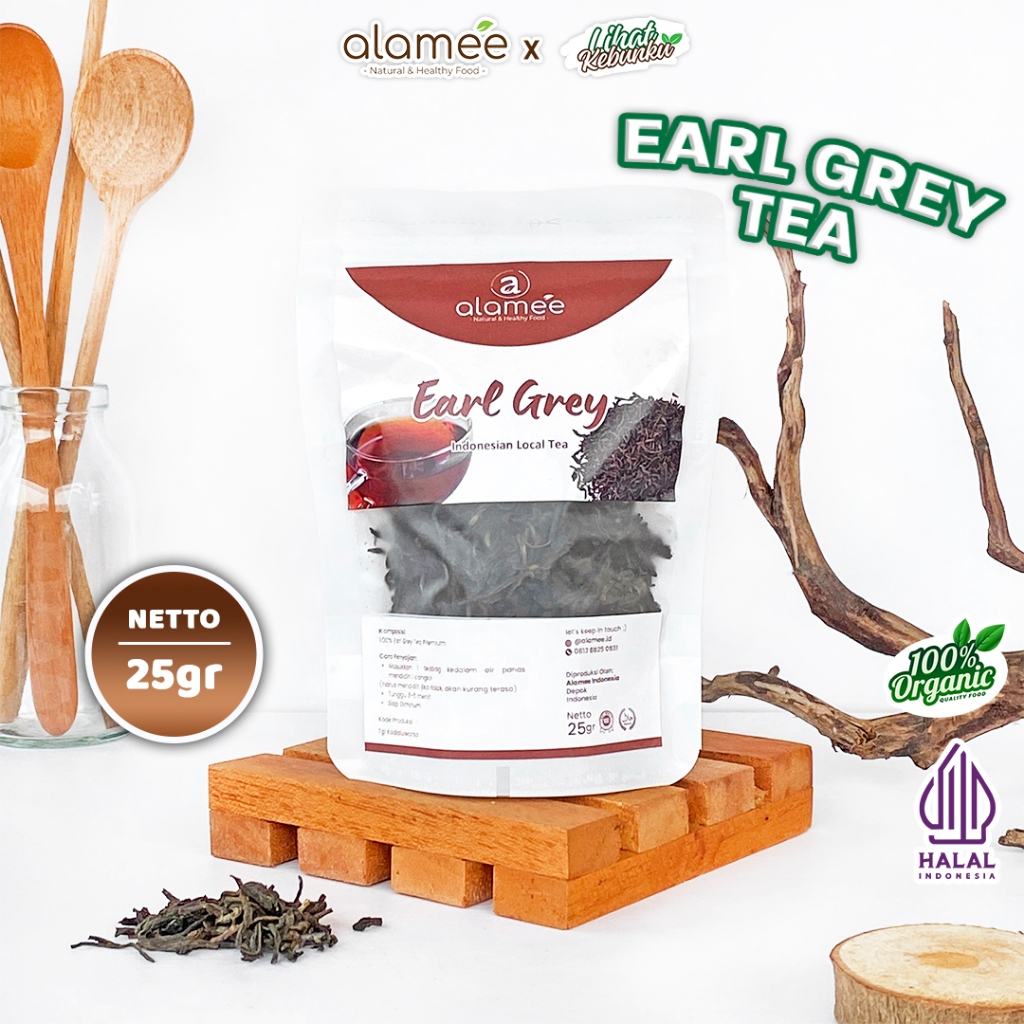 

ALAMEE Teh Earl Grey Tea Alami Organik Dried Leaf 25gr LIHAT KEBUNKU
