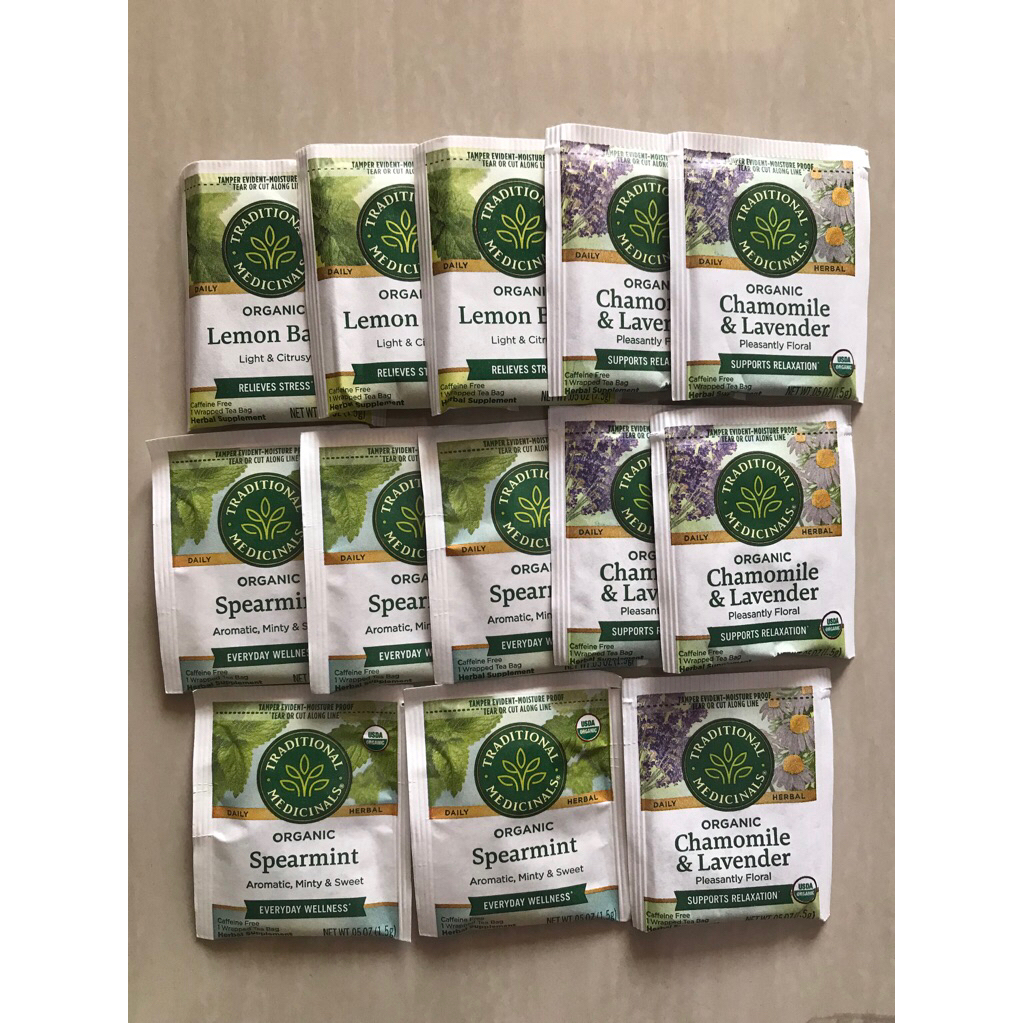 

YESBYUTI - Tea Traditional Medicinals Organic Chamomile&Lavender, Spearmint, Lemon Balm