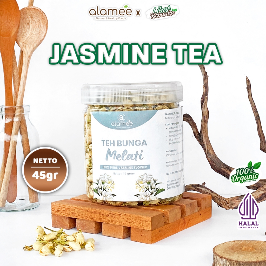 

ALAMEE Teh Bunga Melati Jasmine Tea Organik Jasmin Herbal Kering Dried Flower 45gr LIHAT KEBUNKU