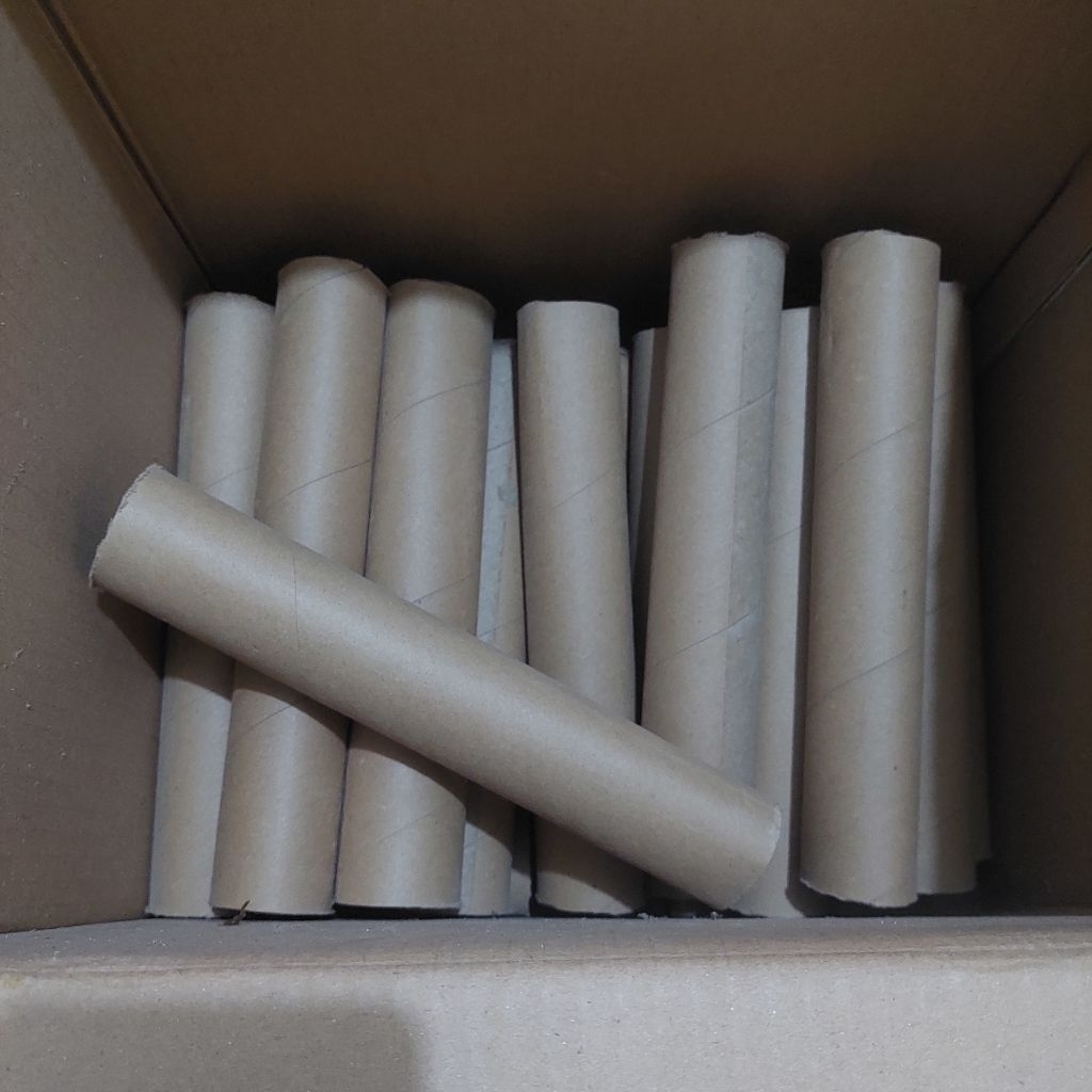 

Paper tube selongsong diameter ±3-4cm panjang 10cm, 20 cm, paper tube paper cone tabung kertas cones