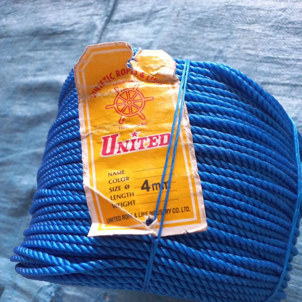 tali tambang merek united 4 mm