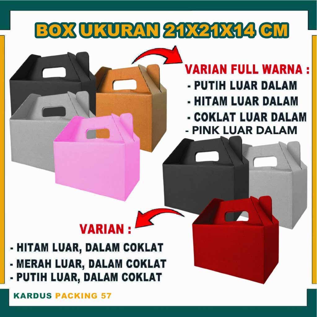 

Box Ukuran 21x14x12 cm / Box Jinjing / Box Souvenir / Kardus Polos