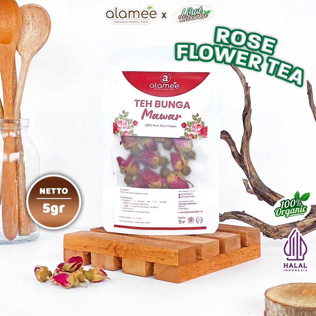 

Teh Bunga Mawar Rose Flower Kemasan Toples Flower Tea Organik Kering Dried Alami 5gr LIHAT KEBUNKU