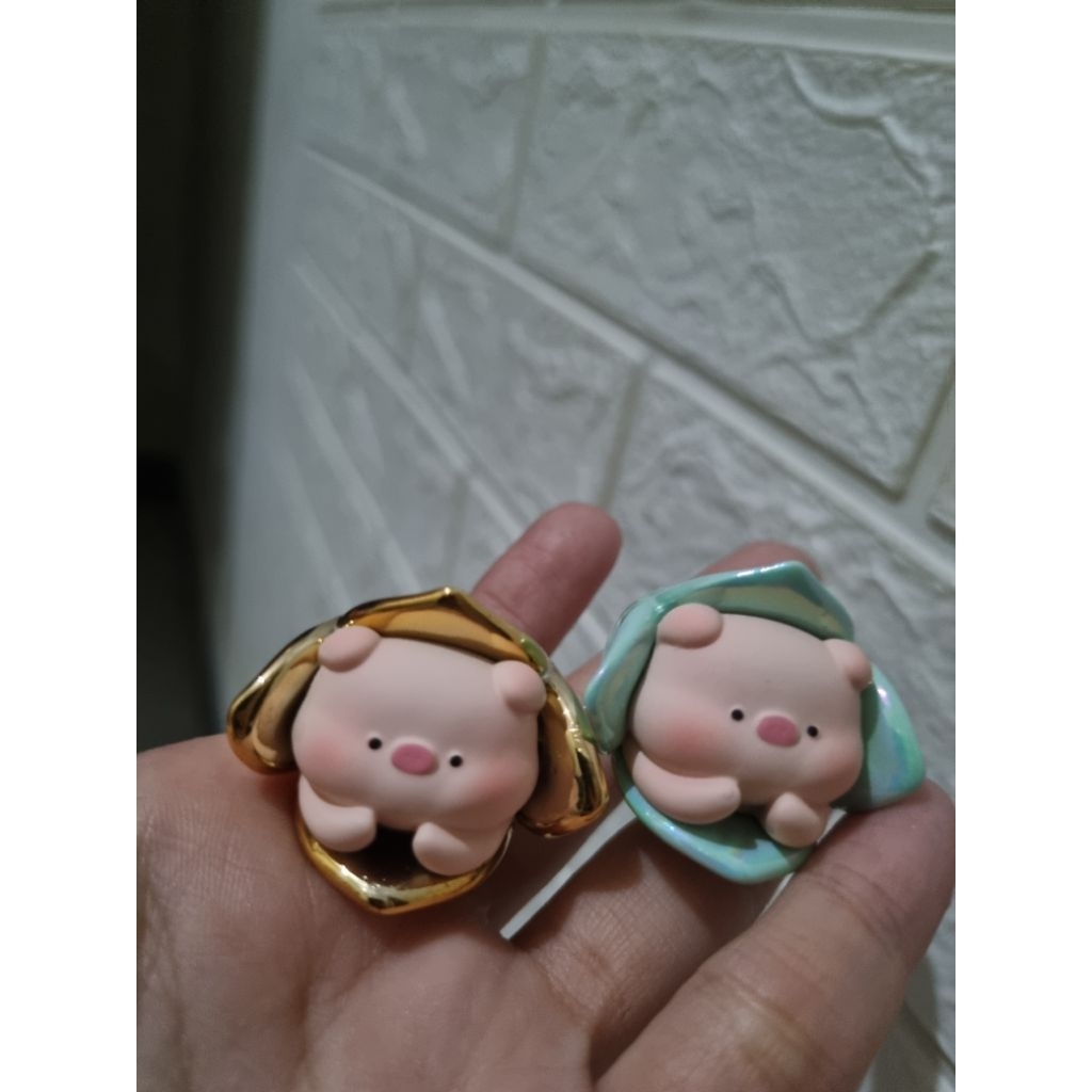 SECRET PIGGY BANANA GOLD EMAS PINK UNGU