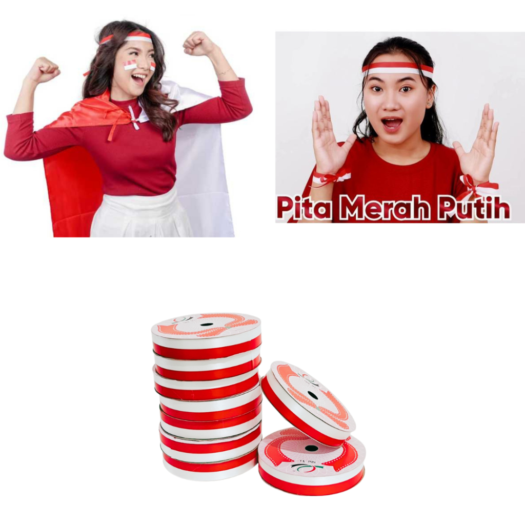 

Pita Merah Putih 2 cm 1 roll 10 meter