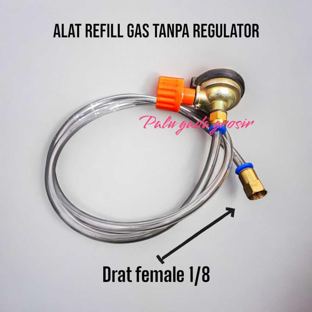 Alat Refill Gas Kaleng Portable Hicook Tanpa Regulator Gas LPG / Alat Isi Ulang Gas Portable