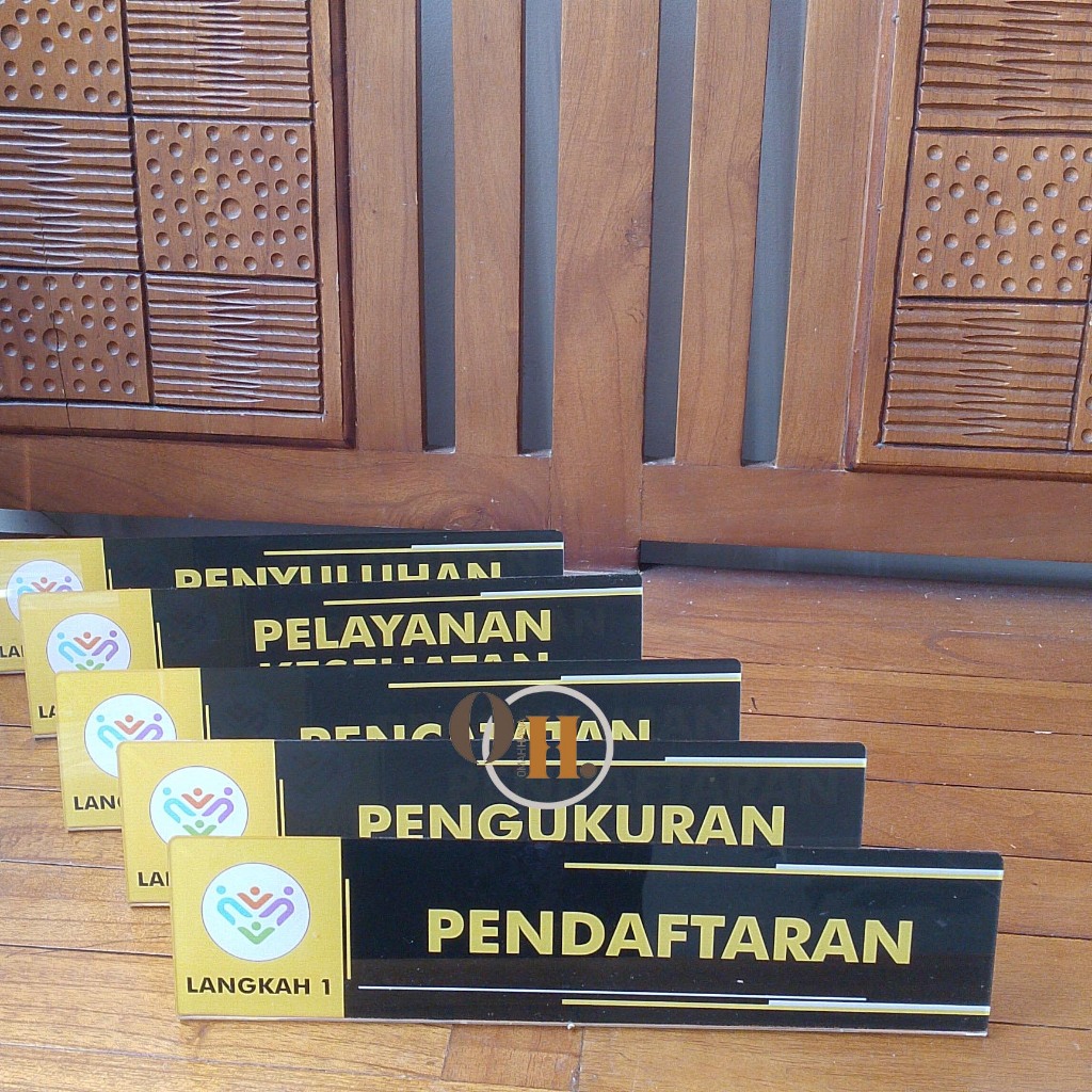 

Custom Akrilik Papan Meja Posyandu - Urutan Pelayanan Posyandu - Kader Posyandu