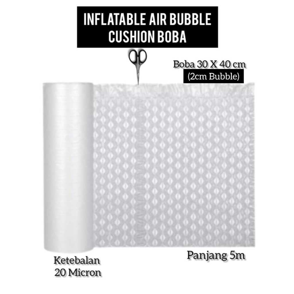 

Inflatable Air Bubble/ Cushion Boba Bubble Wrap