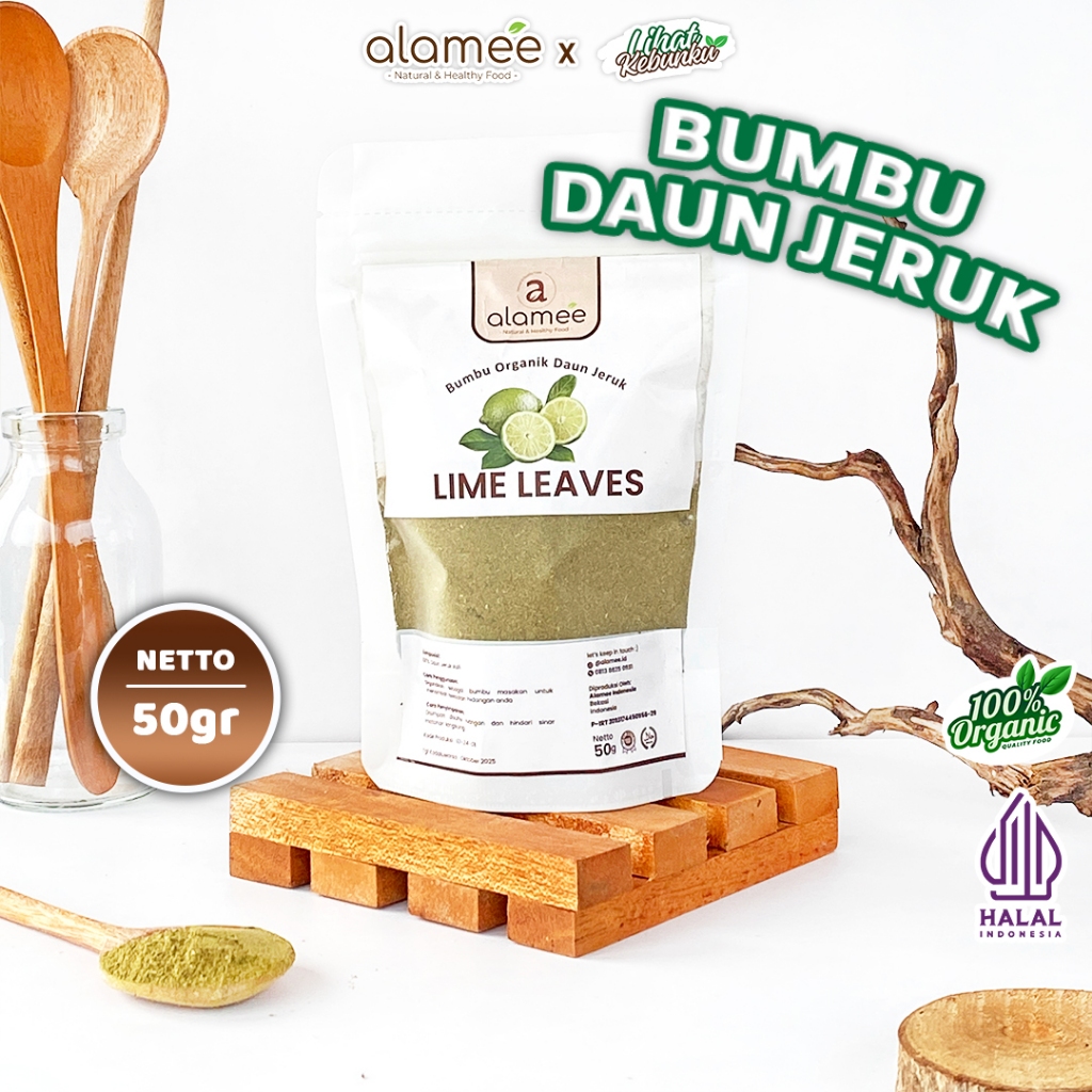 

ALAMEE Bubuk Daun Jeruk Lime Powder Bumbu Dapur Instan Organik Murni Asli 50 Gram LIHAT KEBUNKU