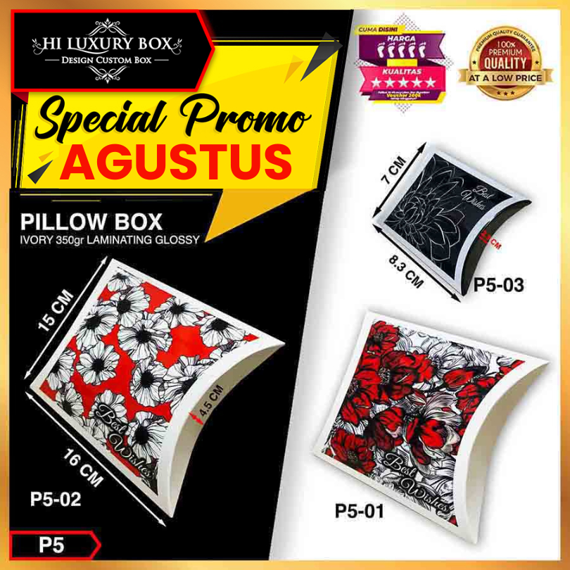 

Dus Packaging Kotak Pillow Aksesoris Murah Box Serbaguna P5