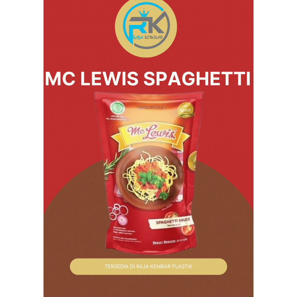 

MC LEWIS SPAGHETTI/SAUS SPAGHETTI 310 GR, 1 KG
