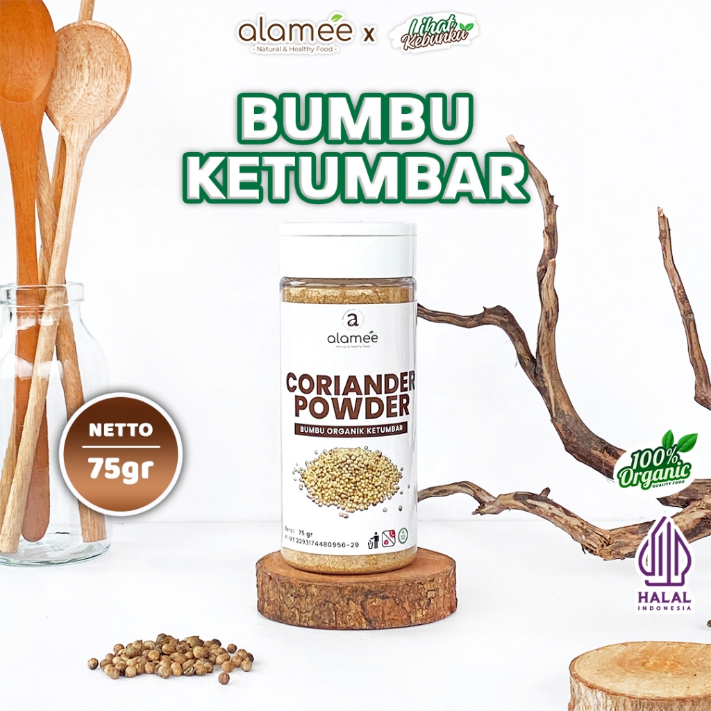 

ALAMEE Ketumbar Bubuk Organik Bumbu Dapur Instan Coriander Powder Murni Asli 75gr LIHAT KEBUNKU