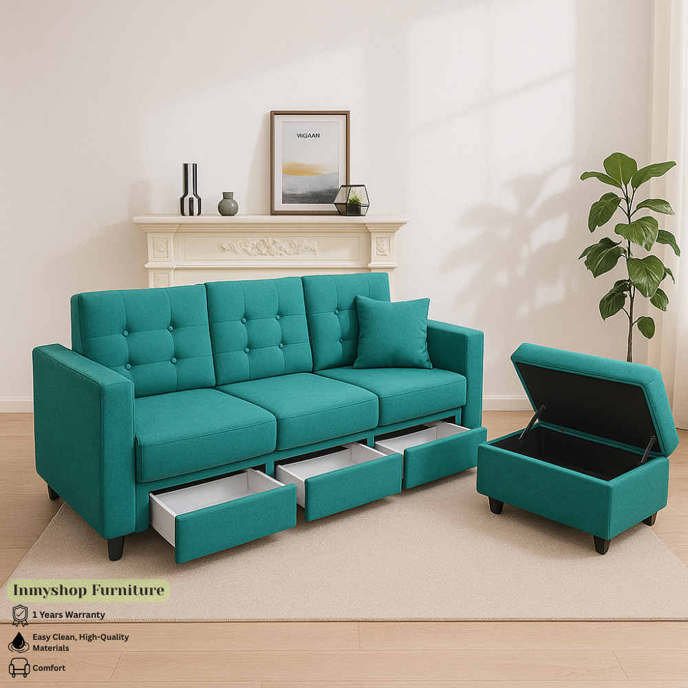 Sofa bed storage laci Minimalis - Sofa storage