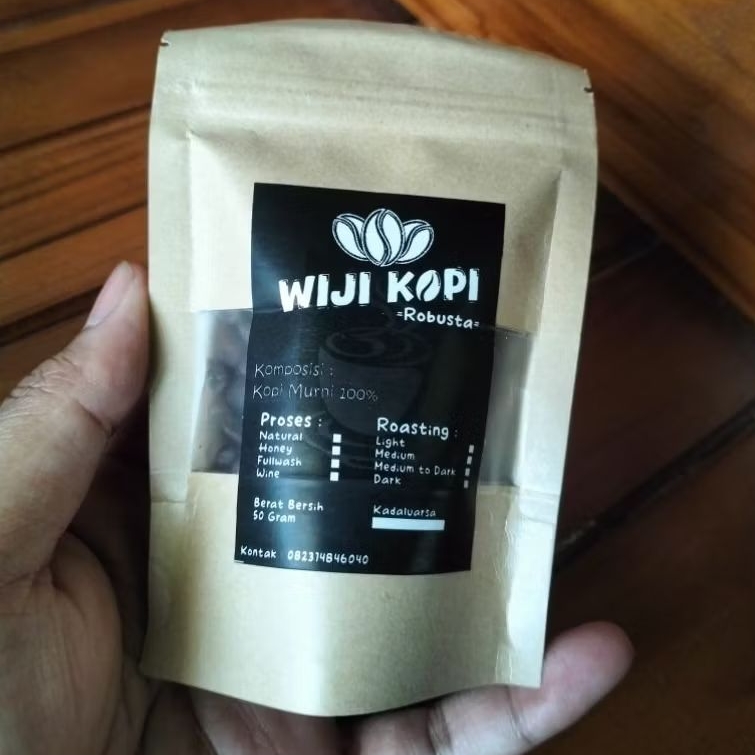

Kopi Roastbean Murni Robusta 50g