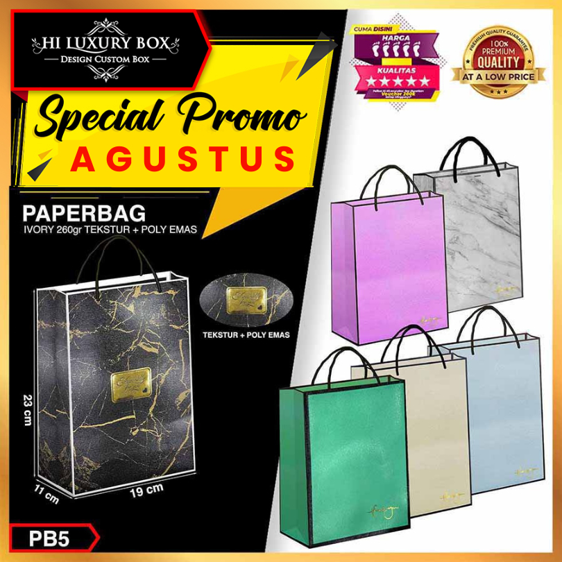 

Peper Bag|Polos|Souvernir|Murah|Kantong Kertas|Goodie bag|Premium|PB5