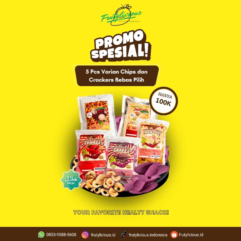 

Promo !!! Beli 5 Pcs Varian chips & Crackers (bebas pilih)