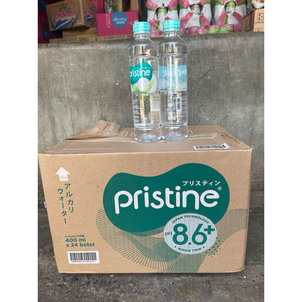 

Pristine Air Mineral pH 8.6+ – 1 Karton Isi 24 Botol | Air Alkali Sehat & Murni!