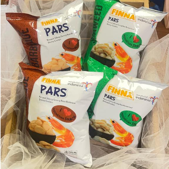 

Finna Pars Kerupuk Udang / Kerupuk Udang Finna Barbeque / Seaweed 40gr