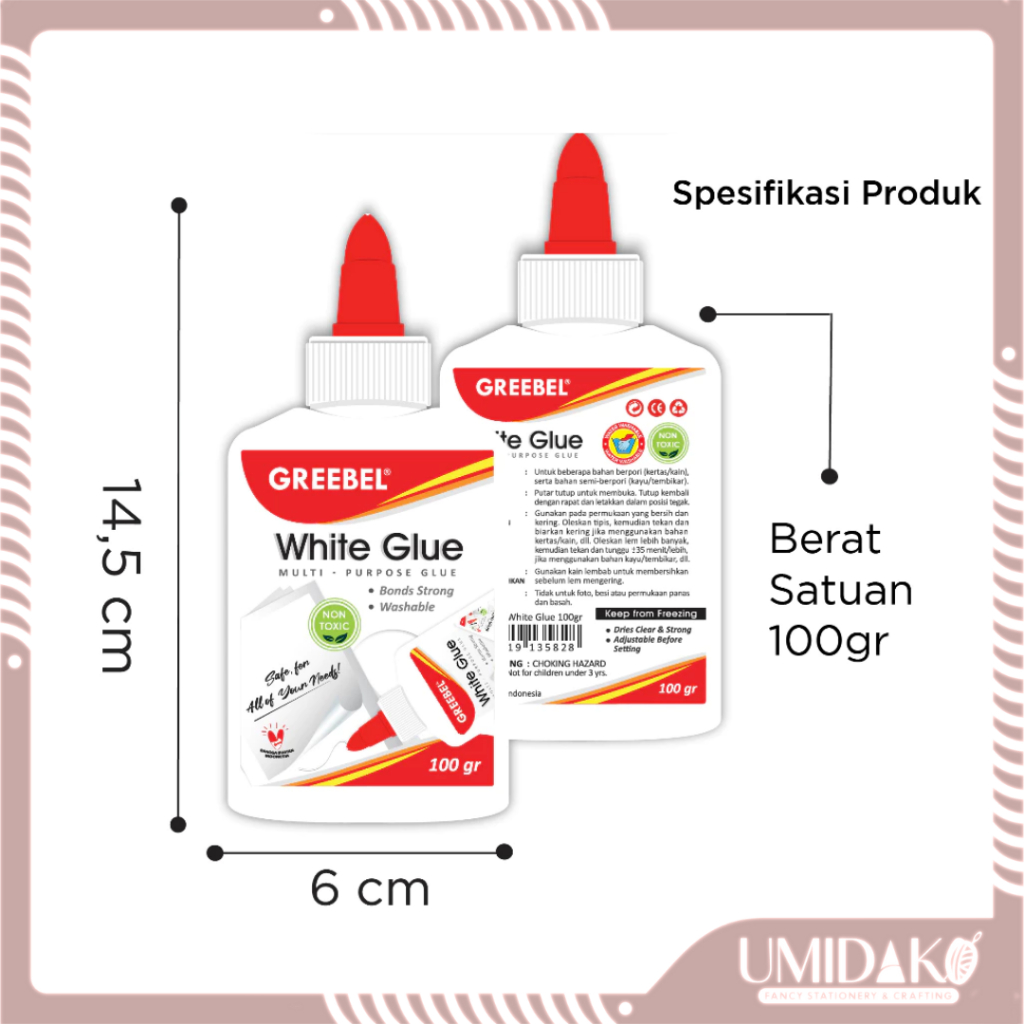 

[UMIDAKO} WHITE GLUE GREEBEL 60GR