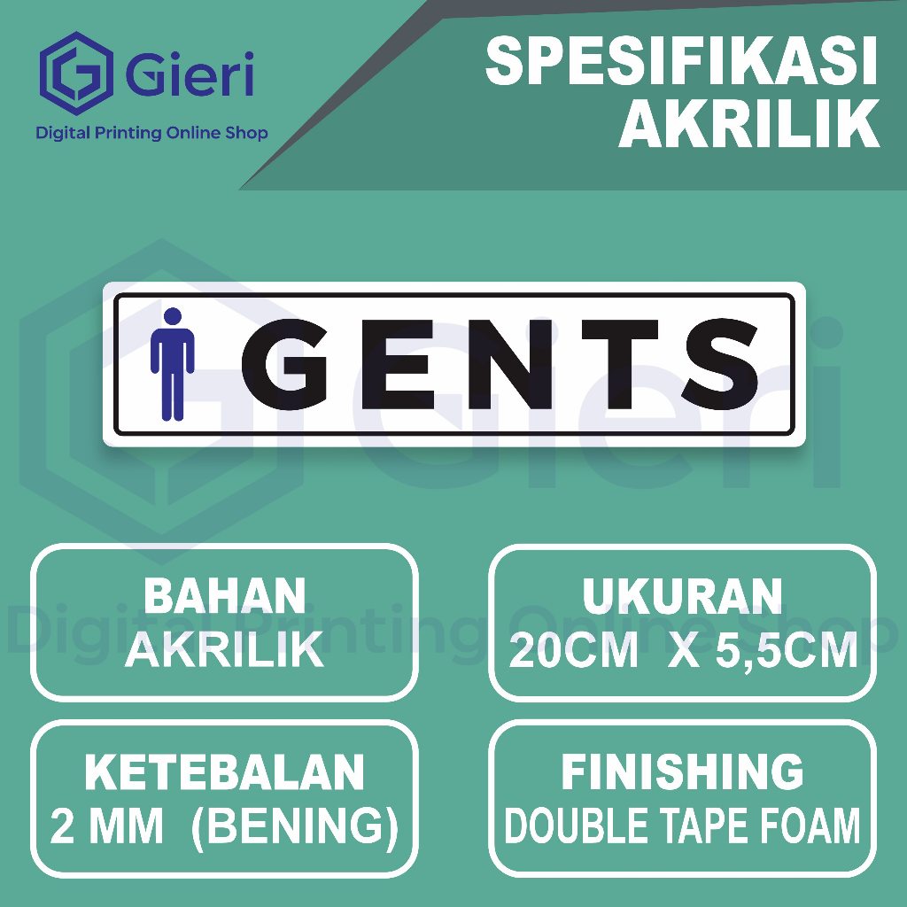 GENT / WC PRIA / AKRILIK TEMPEL