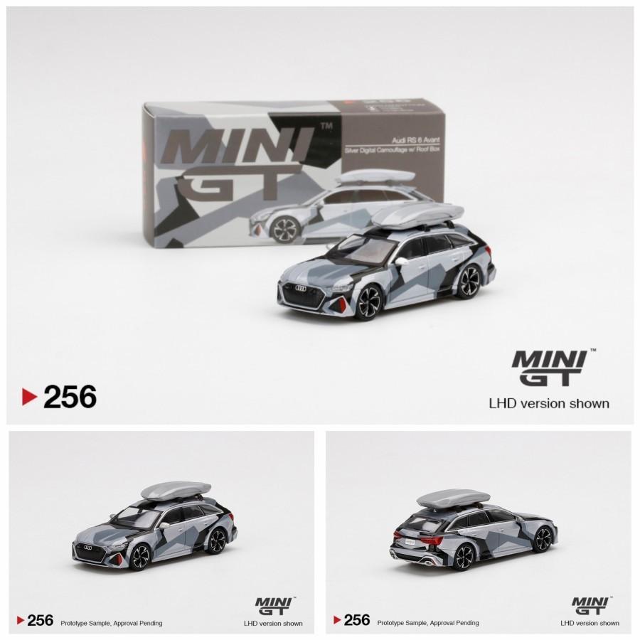 Mini GT 255 Audi RS 6 Avant Silver Digital Camouflage
