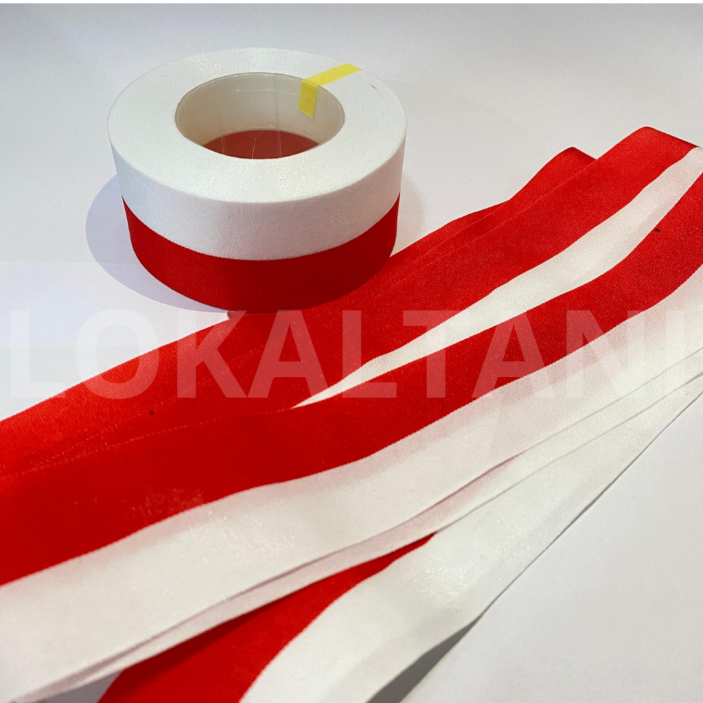 

Pita Bendera Merah Putih / Pita Kain 17 Agustus / Pita Satin Merah Putih 2.25 Meter