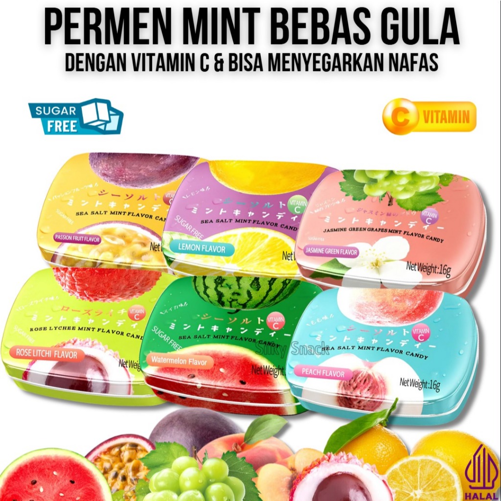 

Permen Rasa Buah & Mentega Laut Bebas Gula – 16g (Dengan Vitamin C)