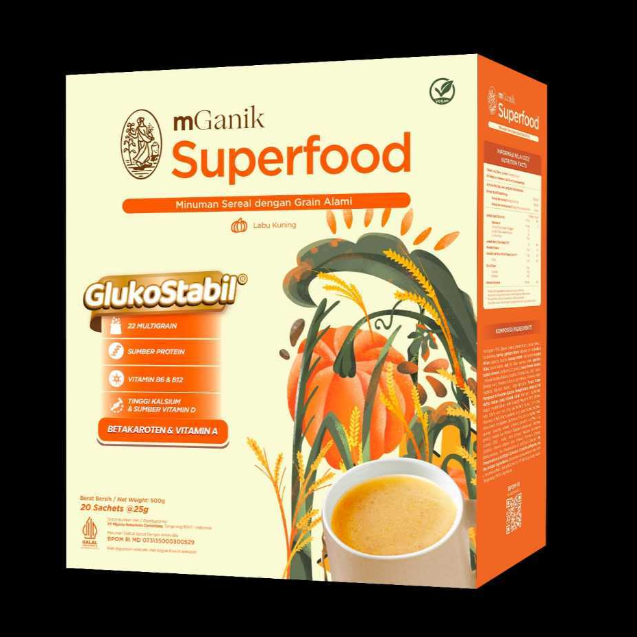 

MGanik Superfood Multigrain 1 BOX (20 Sachet) M-Ganik M Ganik Minuman Sereal Obat Gula Darah Tinggi Diabetes bisa COD