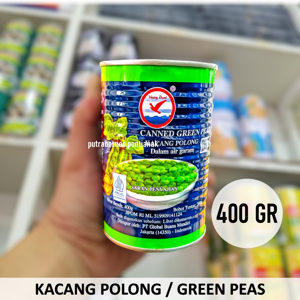 

Kacang Polong 400 gr / Green Peas / Kacang Kaleng
