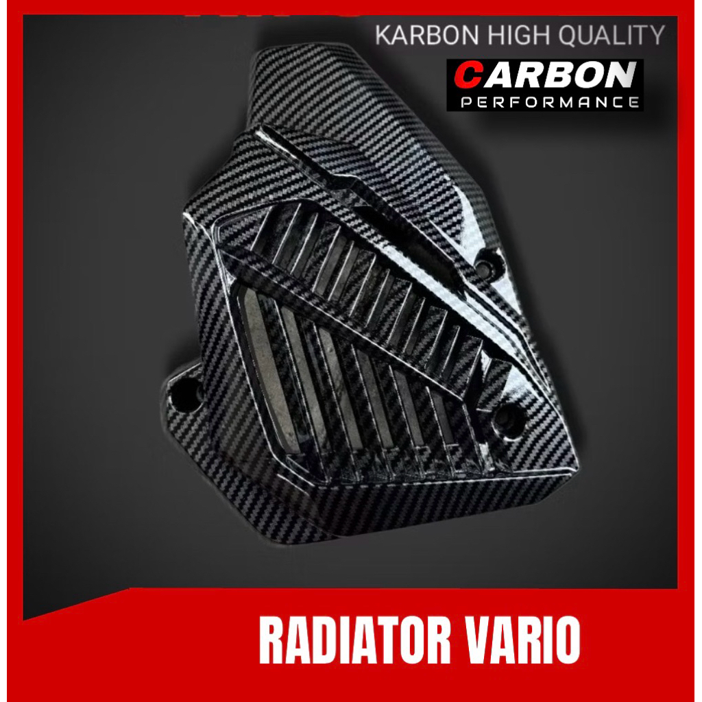 TUTUP RADIATOR VARIO CARBON ▪️tutup kipas tutup radiator Vario 125/150 fi esp carbon karbon Vario