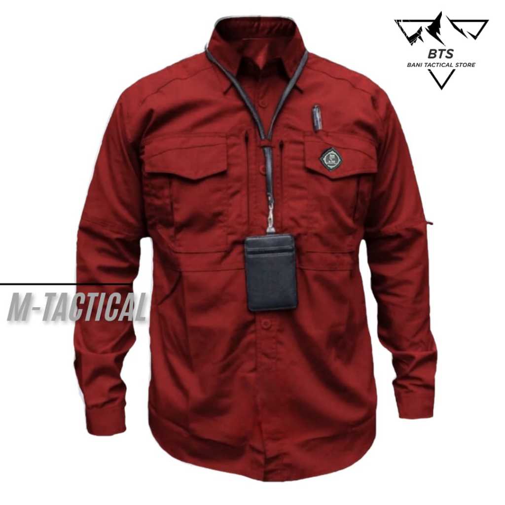 ATASAN KEMEJA TACTICAL M-TAC PRIA LENGAN PANJANG / BAJU PNS TERBARU COWOK BAHAN PREMIUM