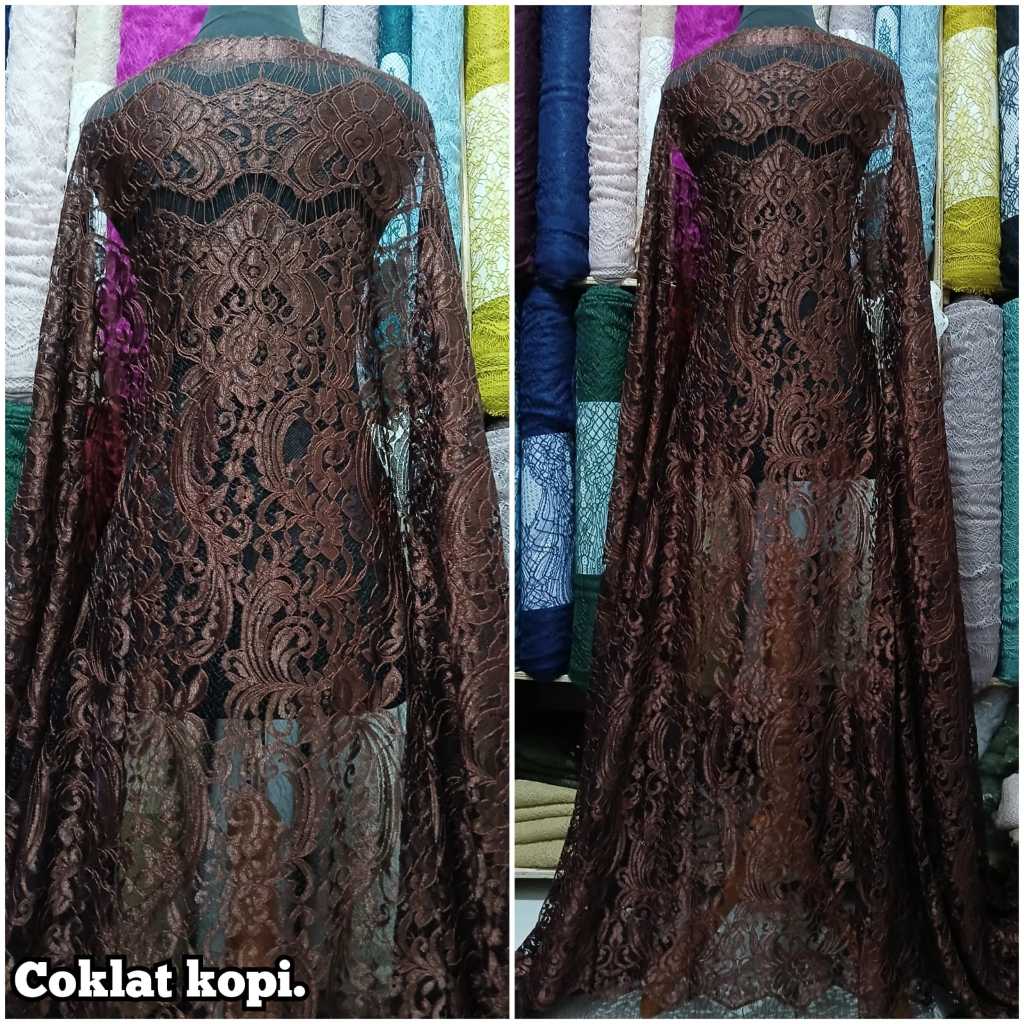 kain brokat semi francis salena new motif,bakal kebaya,brokat bali,brokat medan