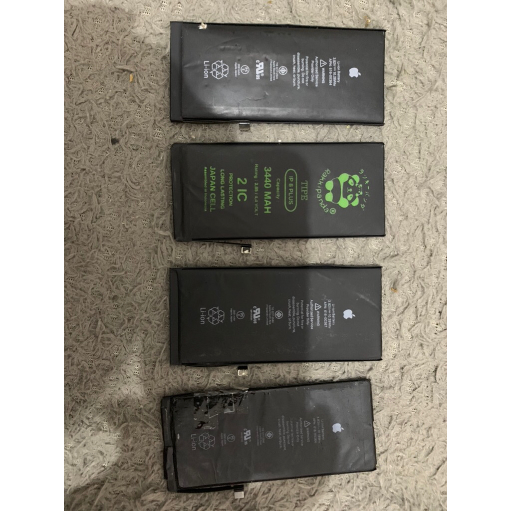 Baterai iphone 8 plus bekas rusak