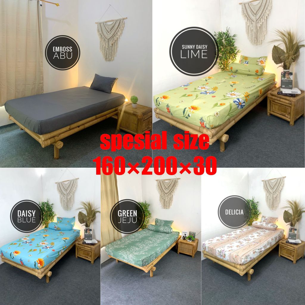 sprei 160x200 tinggi 30